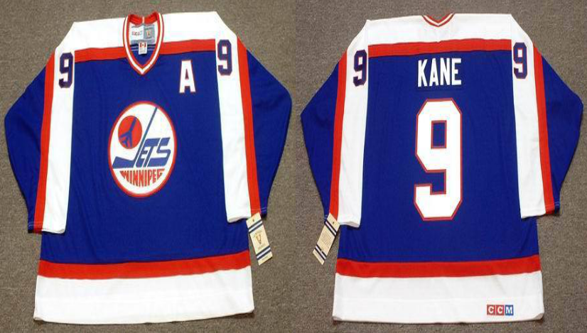2019 Men Winnipeg Jets #9 Kane blue CCM NHL jersey